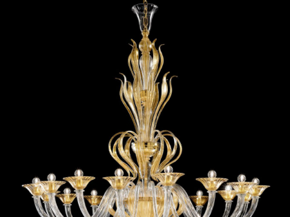 Gold Modern Murano chandelier L1431K16