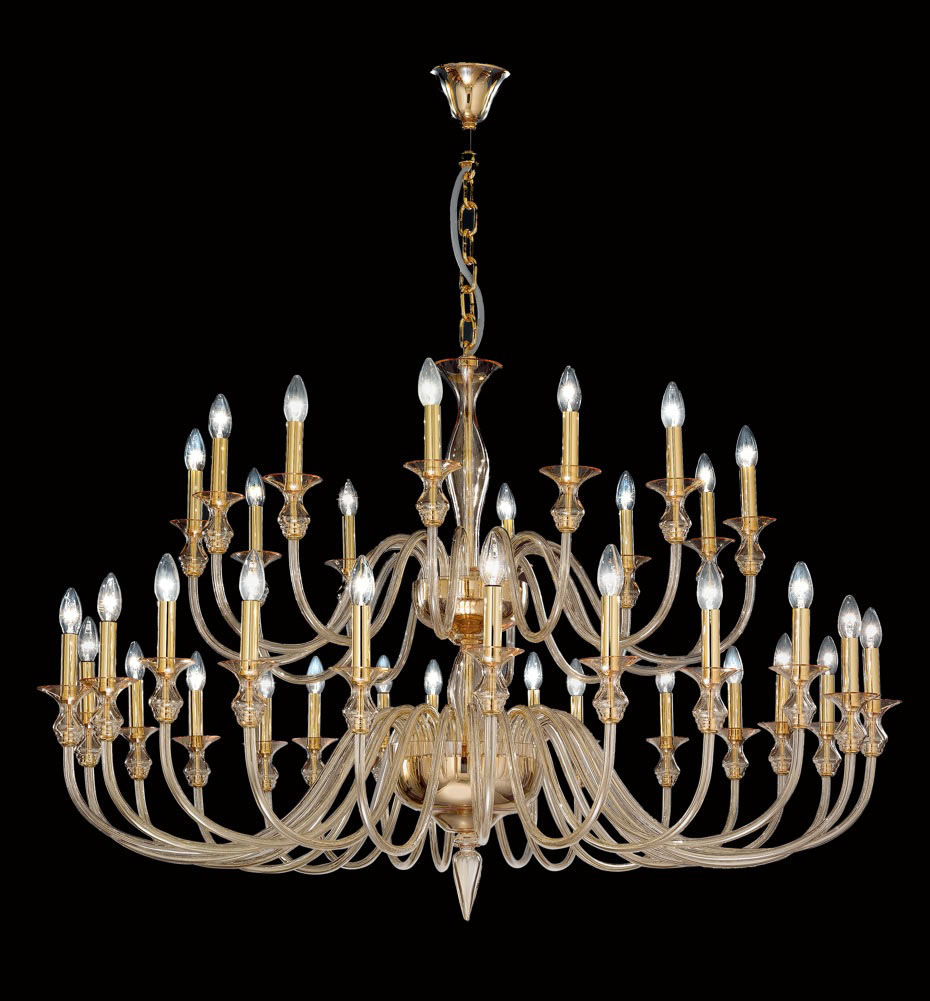 Modern amber murano glass chandelier with gold metal finish l2599k36 ... Murano chandelier modern