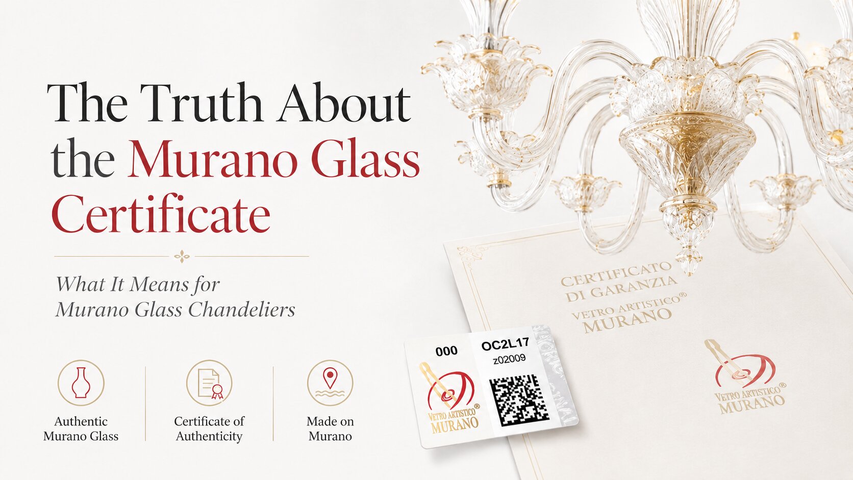 Murano Glass Certificate