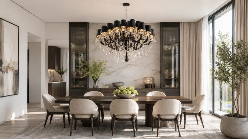 How to Choose the Right Size Chandelier Over a Table