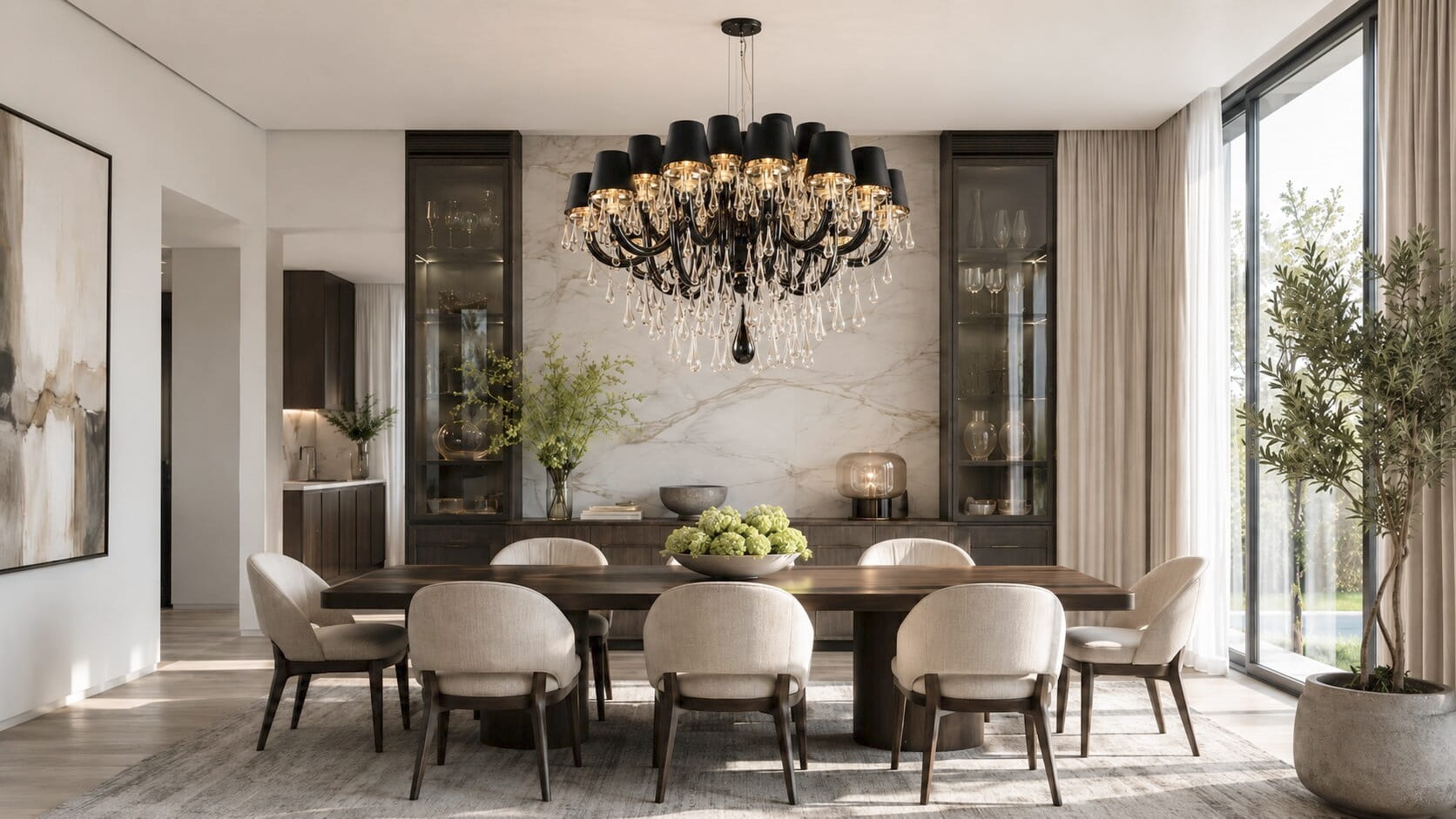 How to Choose the Right Size Chandelier Over a Table