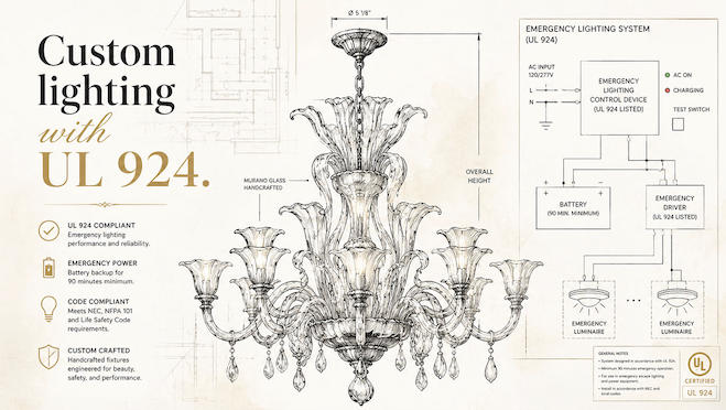 Custom UL 924 Emergency Lighting Fixtures