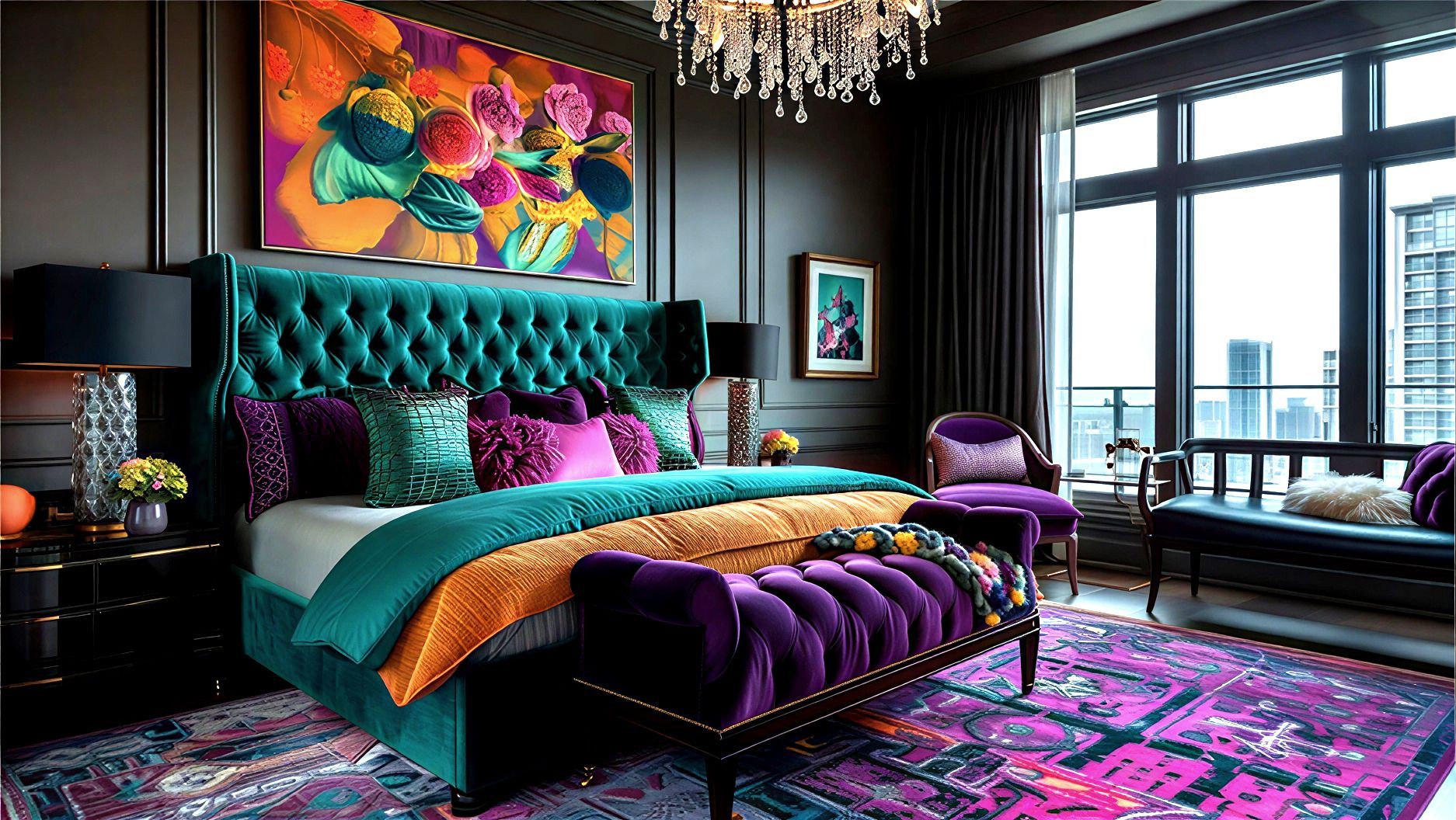 Modern Murano Chandelier for Colorful Interiors | City Vibes in Color