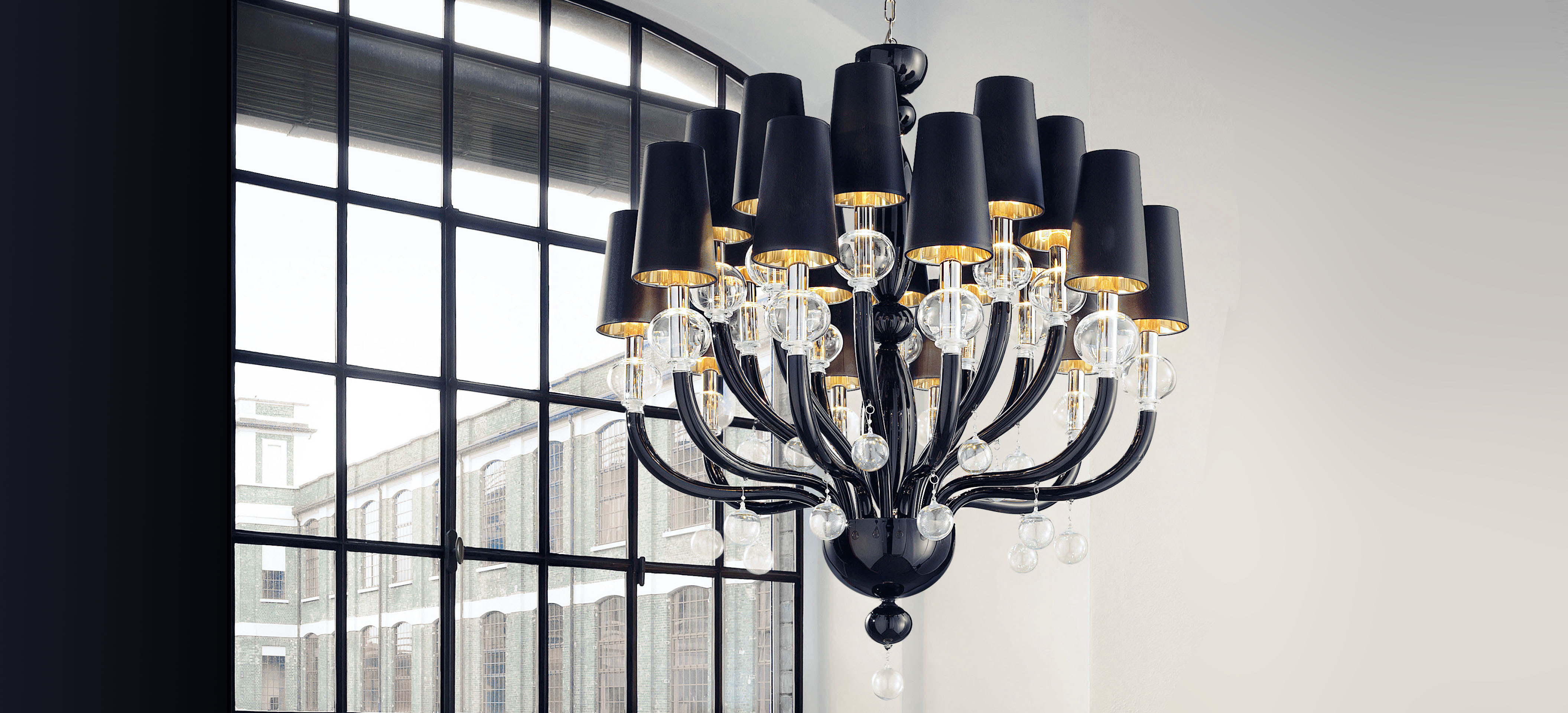 Murano glass chandeliers