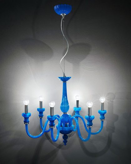 Blue Modern Chandelier IL222K6