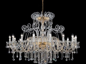 Antique Style Murano Glass Swarovski Crystals Chandelier SYL948K16