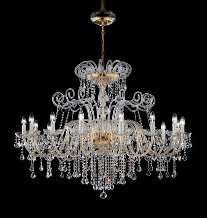 Antique Style Murano Glass Swarovski Crystals Chandelier SYL948K16