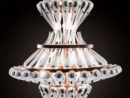 Contemporary Murano Chandelier AZTF3004CHMIR