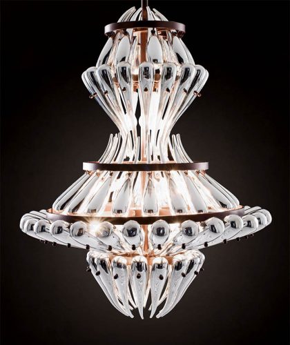 Contemporary Murano Chandelier AZTF3004CHMIR