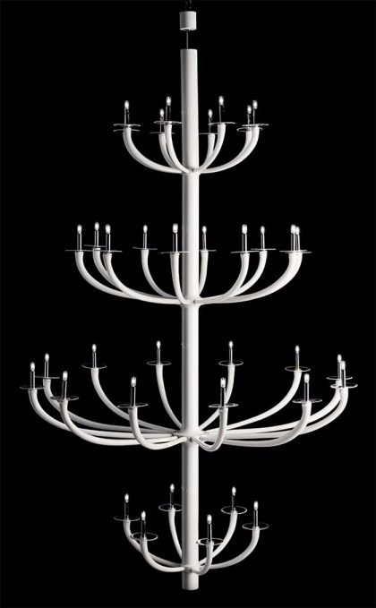 Large Contemporary Metal Chandelier DMLSUPER-K36