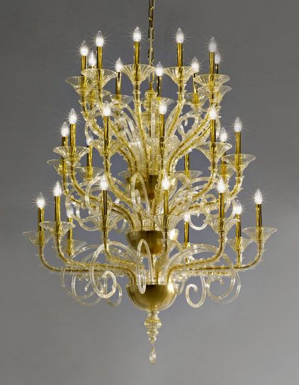 Large Traditional Murano Chandelier L6010K30