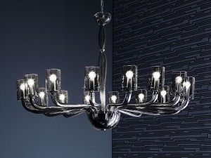 Smoky Glass Modern Contemporary Murano Chandelier DM0GLAC0K16