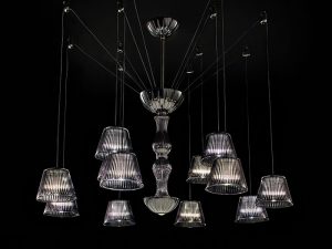 Contemporary Crystal Chandelier IL727K84AMB