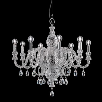 Clear Modern Crystal Chandelier IL286K8