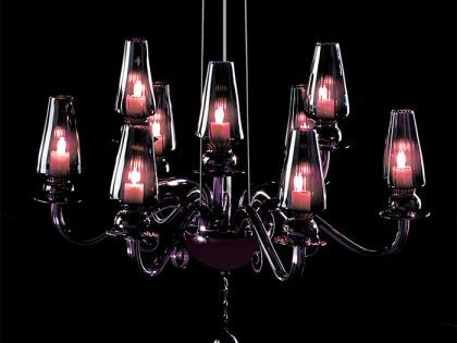 Modern Purple Crystal Chandelier Pendant IL344K9V
