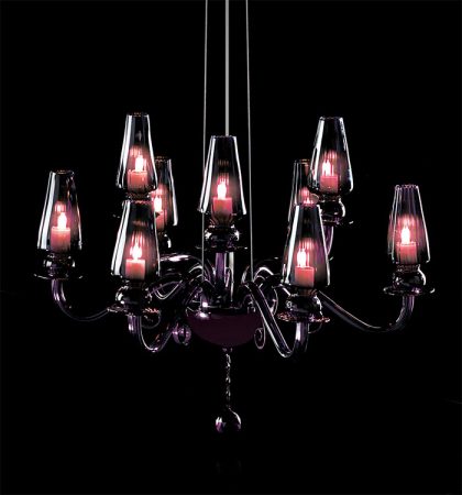 Modern Purple Crystal Chandelier Pendant IL344K9V